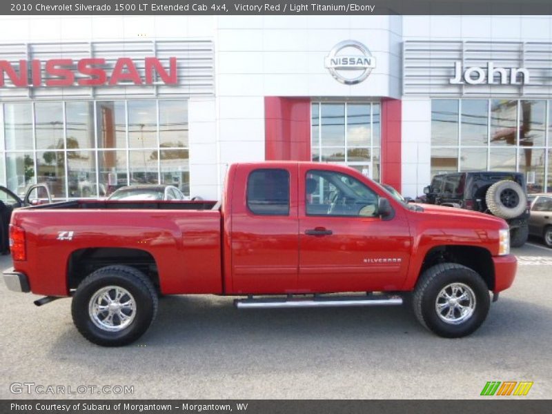 Victory Red / Light Titanium/Ebony 2010 Chevrolet Silverado 1500 LT Extended Cab 4x4