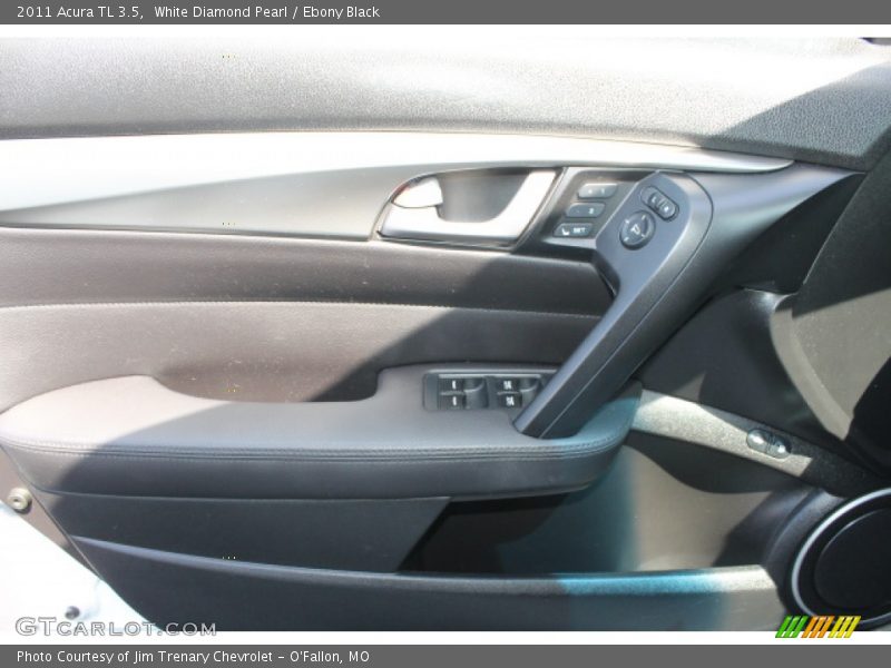 White Diamond Pearl / Ebony Black 2011 Acura TL 3.5