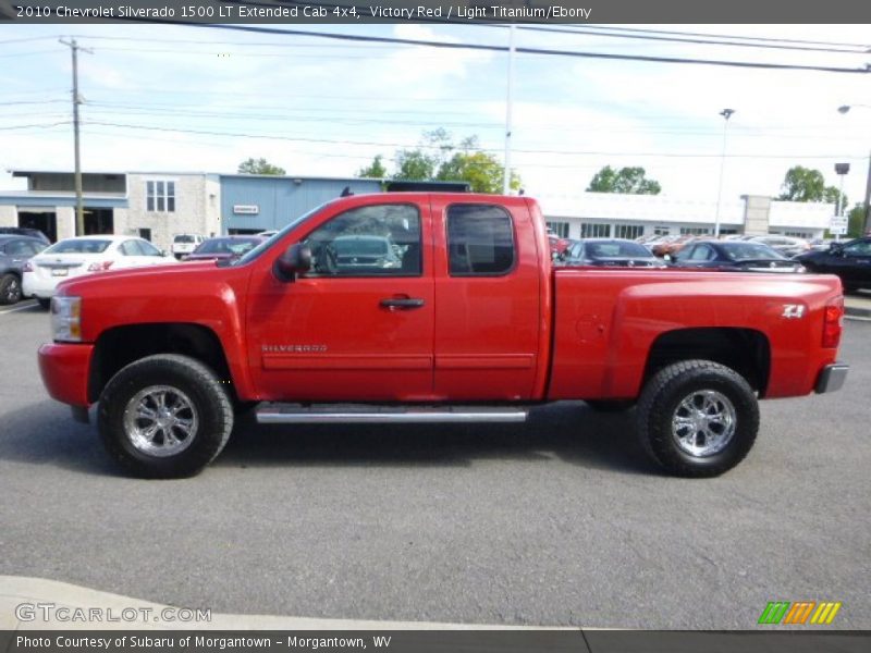 Victory Red / Light Titanium/Ebony 2010 Chevrolet Silverado 1500 LT Extended Cab 4x4