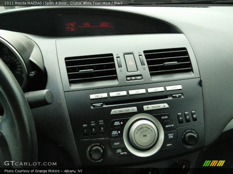 Crystal White Pearl Mica / Black 2011 Mazda MAZDA3 i Sport 4 Door