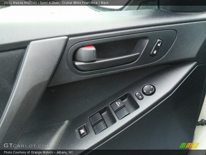Crystal White Pearl Mica / Black 2011 Mazda MAZDA3 i Sport 4 Door