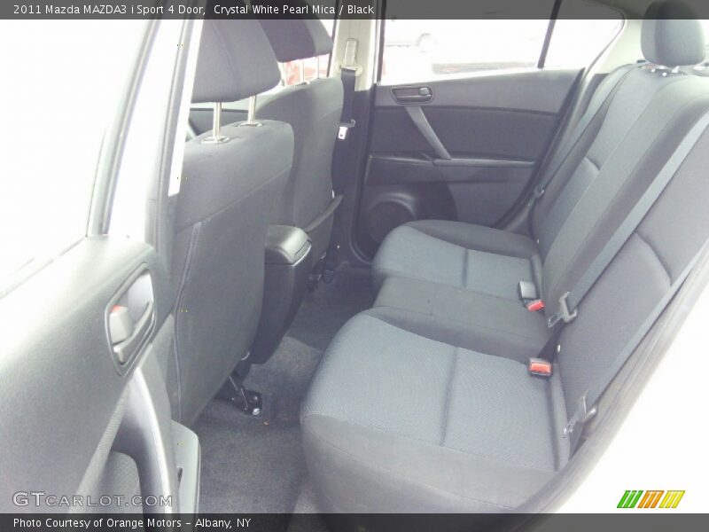 Crystal White Pearl Mica / Black 2011 Mazda MAZDA3 i Sport 4 Door