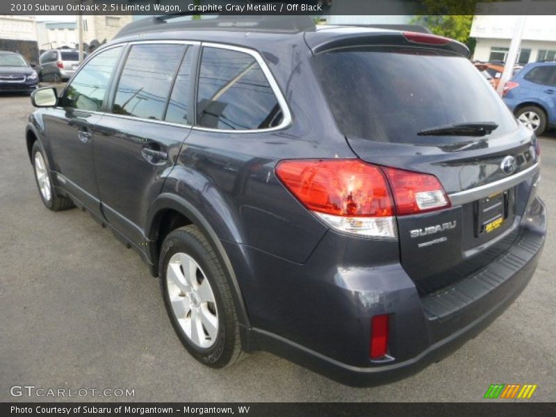 Graphite Gray Metallic / Off Black 2010 Subaru Outback 2.5i Limited Wagon