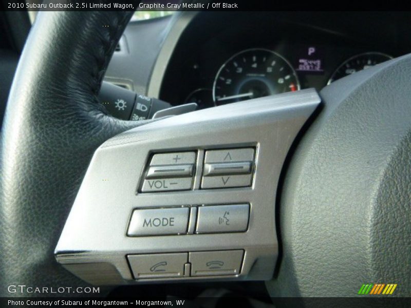 Graphite Gray Metallic / Off Black 2010 Subaru Outback 2.5i Limited Wagon