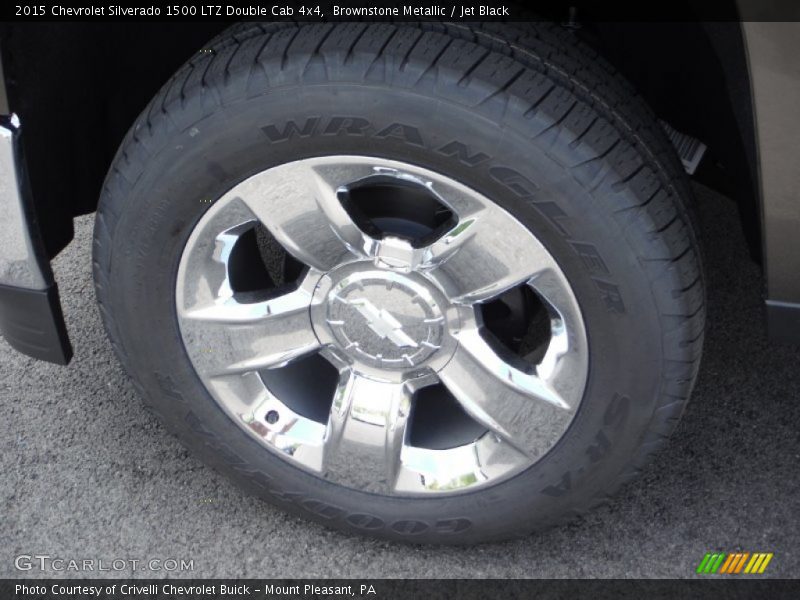 Brownstone Metallic / Jet Black 2015 Chevrolet Silverado 1500 LTZ Double Cab 4x4