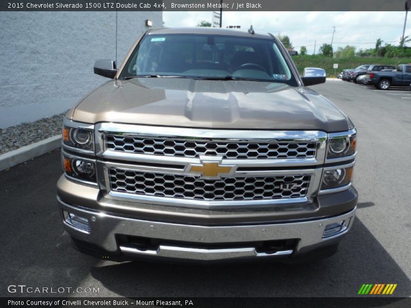Brownstone Metallic / Jet Black 2015 Chevrolet Silverado 1500 LTZ Double Cab 4x4