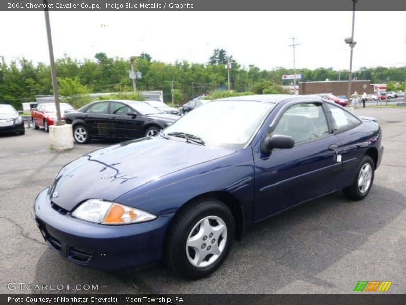Indigo Blue Metallic / Graphite 2001 Chevrolet Cavalier Coupe