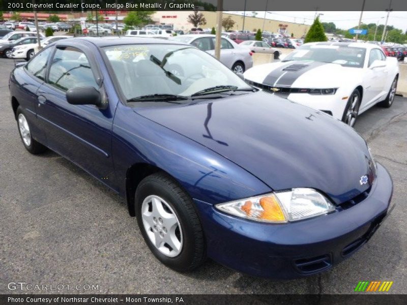 Indigo Blue Metallic / Graphite 2001 Chevrolet Cavalier Coupe