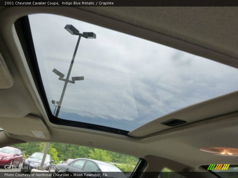 Indigo Blue Metallic / Graphite 2001 Chevrolet Cavalier Coupe