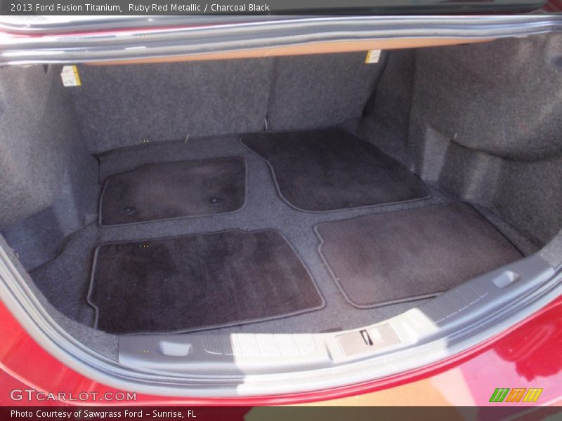 Ruby Red Metallic / Charcoal Black 2013 Ford Fusion Titanium