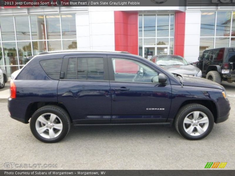 True Blue Pearl / Dark Slate Gray/Light Pebble 2013 Jeep Compass Sport 4x4
