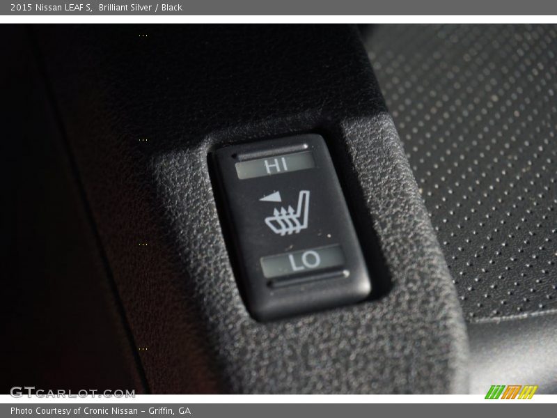 Brilliant Silver / Black 2015 Nissan LEAF S