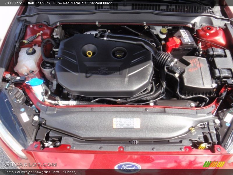Ruby Red Metallic / Charcoal Black 2013 Ford Fusion Titanium