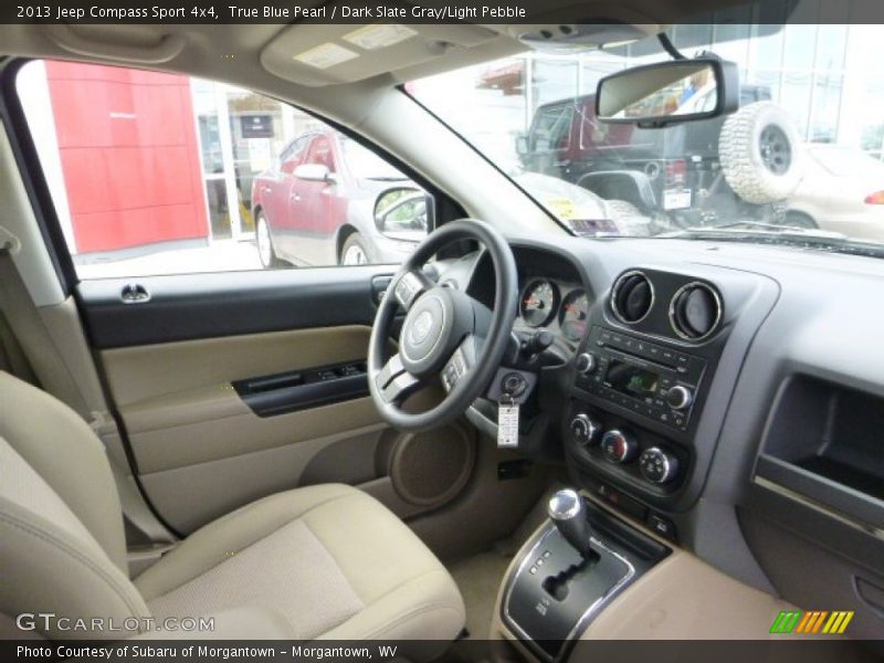 True Blue Pearl / Dark Slate Gray/Light Pebble 2013 Jeep Compass Sport 4x4