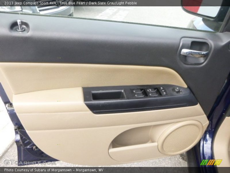 True Blue Pearl / Dark Slate Gray/Light Pebble 2013 Jeep Compass Sport 4x4