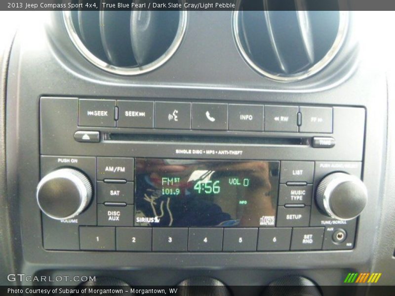 True Blue Pearl / Dark Slate Gray/Light Pebble 2013 Jeep Compass Sport 4x4