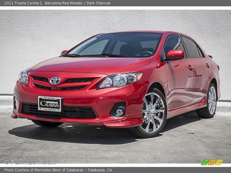 Barcelona Red Metallic / Dark Charcoal 2011 Toyota Corolla S