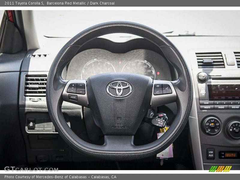 Barcelona Red Metallic / Dark Charcoal 2011 Toyota Corolla S