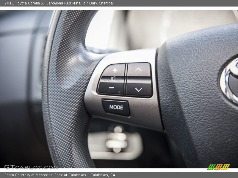 Barcelona Red Metallic / Dark Charcoal 2011 Toyota Corolla S
