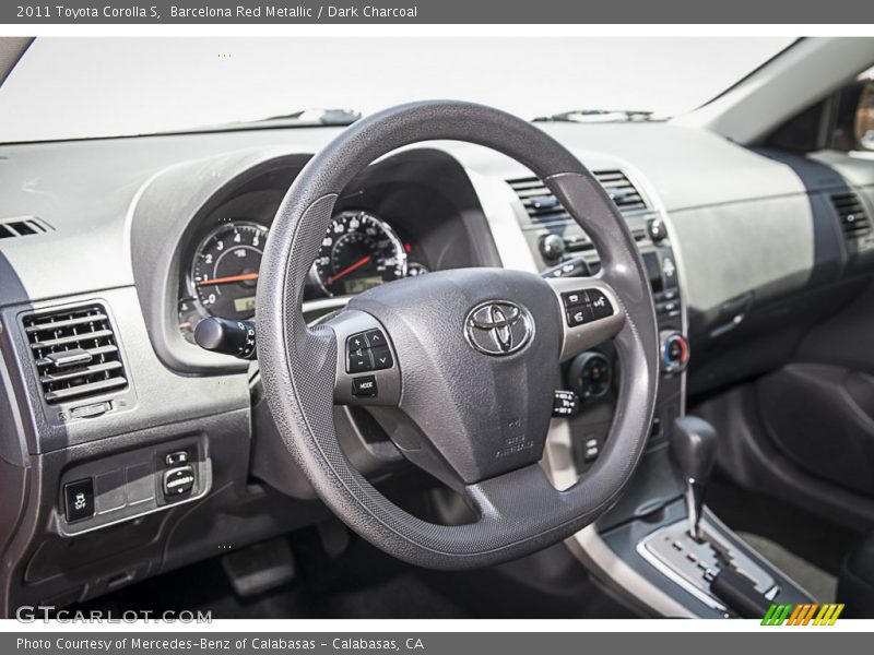 Barcelona Red Metallic / Dark Charcoal 2011 Toyota Corolla S