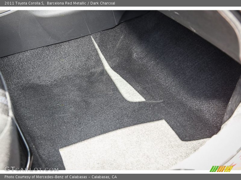 Barcelona Red Metallic / Dark Charcoal 2011 Toyota Corolla S