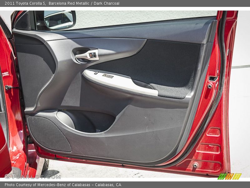 Barcelona Red Metallic / Dark Charcoal 2011 Toyota Corolla S