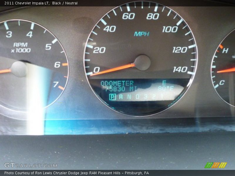 Black / Neutral 2011 Chevrolet Impala LT