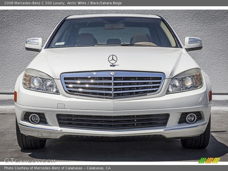 Arctic White / Black/Sahara Beige 2008 Mercedes-Benz C 300 Luxury