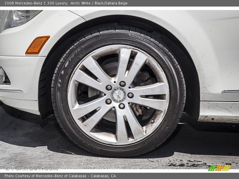 Arctic White / Black/Sahara Beige 2008 Mercedes-Benz C 300 Luxury