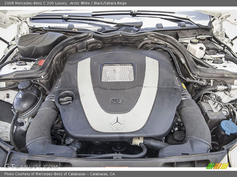 Arctic White / Black/Sahara Beige 2008 Mercedes-Benz C 300 Luxury