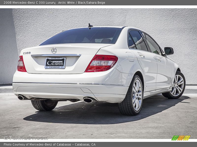 Arctic White / Black/Sahara Beige 2008 Mercedes-Benz C 300 Luxury