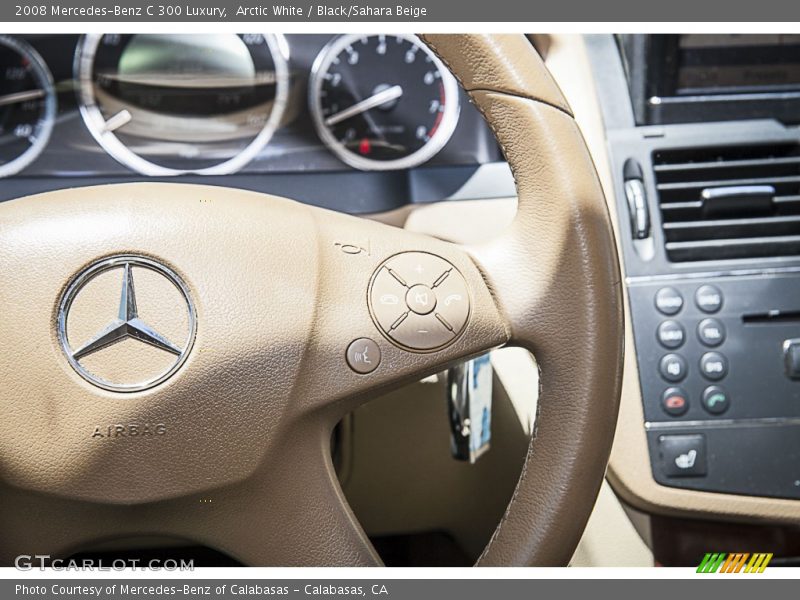 Arctic White / Black/Sahara Beige 2008 Mercedes-Benz C 300 Luxury