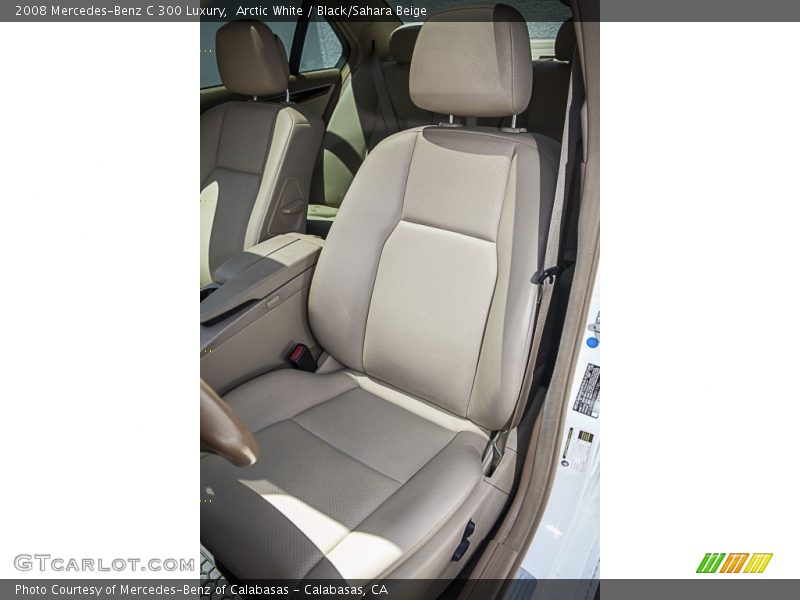 Arctic White / Black/Sahara Beige 2008 Mercedes-Benz C 300 Luxury