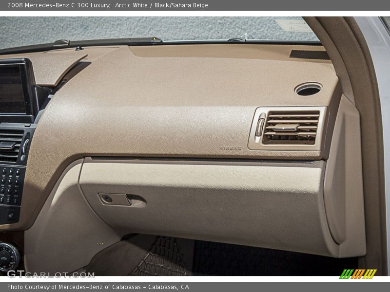 Arctic White / Black/Sahara Beige 2008 Mercedes-Benz C 300 Luxury
