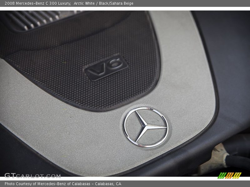 Arctic White / Black/Sahara Beige 2008 Mercedes-Benz C 300 Luxury