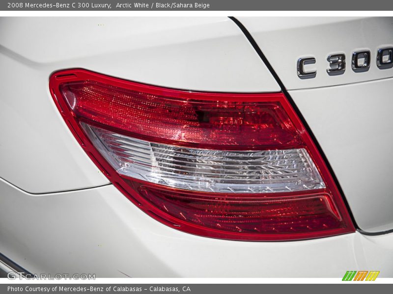 Arctic White / Black/Sahara Beige 2008 Mercedes-Benz C 300 Luxury