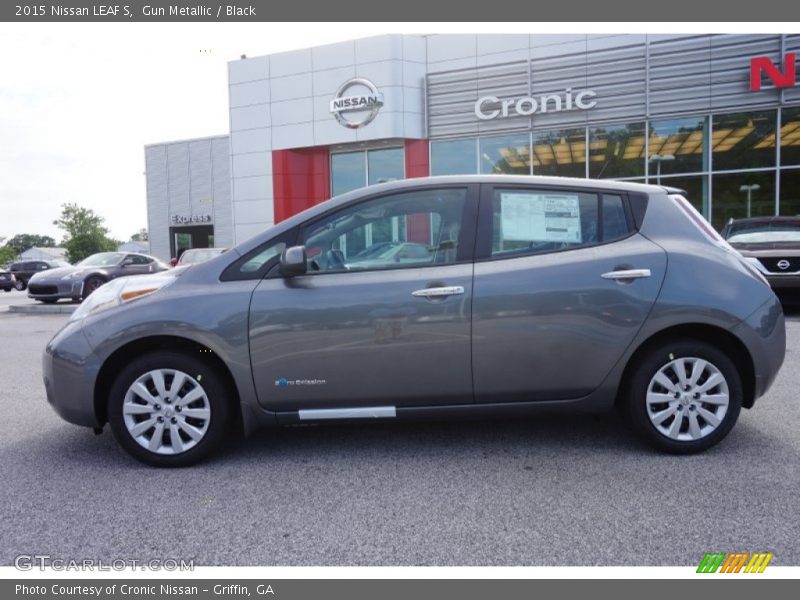 Gun Metallic / Black 2015 Nissan LEAF S