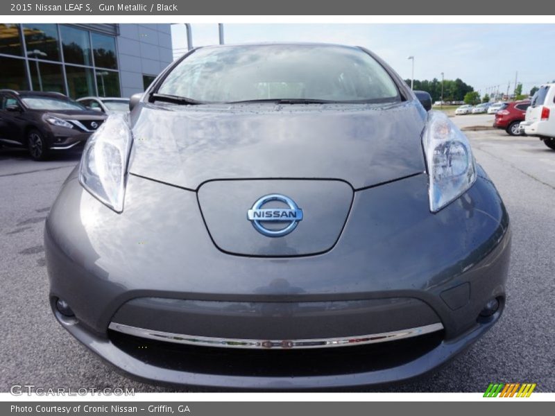 Gun Metallic / Black 2015 Nissan LEAF S