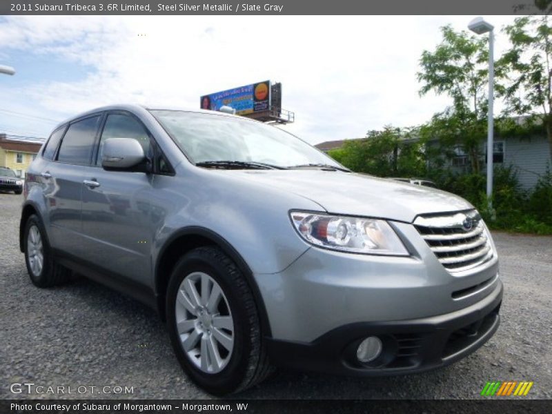 Steel Silver Metallic / Slate Gray 2011 Subaru Tribeca 3.6R Limited