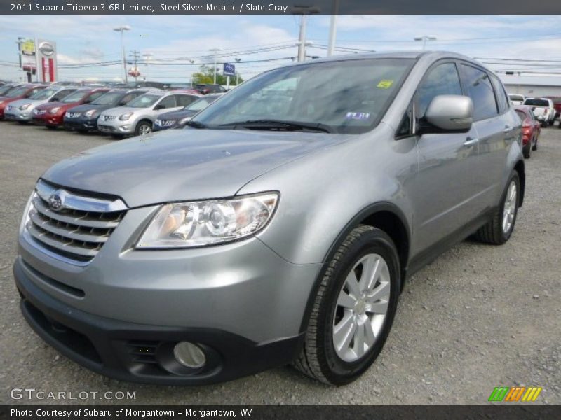 Steel Silver Metallic / Slate Gray 2011 Subaru Tribeca 3.6R Limited