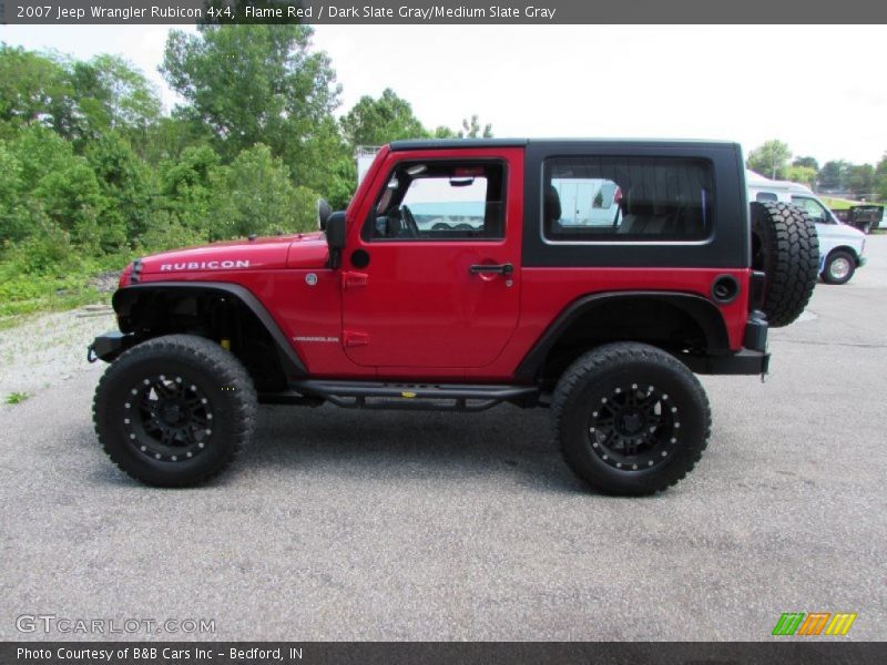 Flame Red / Dark Slate Gray/Medium Slate Gray 2007 Jeep Wrangler Rubicon 4x4