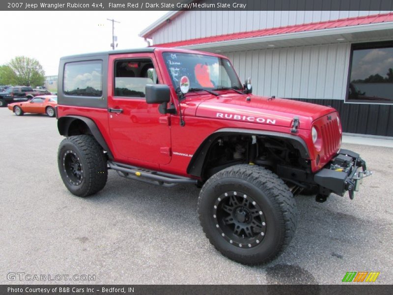 Flame Red / Dark Slate Gray/Medium Slate Gray 2007 Jeep Wrangler Rubicon 4x4