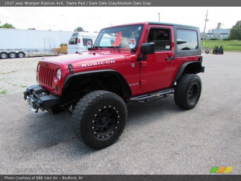 Flame Red / Dark Slate Gray/Medium Slate Gray 2007 Jeep Wrangler Rubicon 4x4