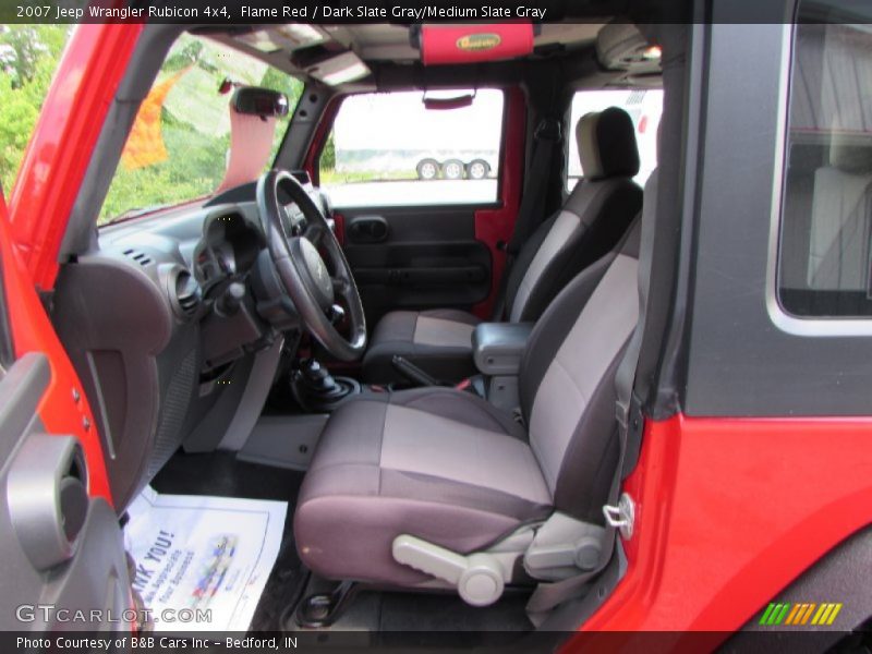 Flame Red / Dark Slate Gray/Medium Slate Gray 2007 Jeep Wrangler Rubicon 4x4