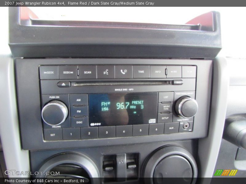 Flame Red / Dark Slate Gray/Medium Slate Gray 2007 Jeep Wrangler Rubicon 4x4