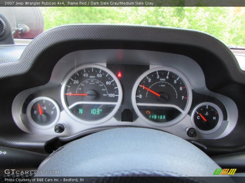 Flame Red / Dark Slate Gray/Medium Slate Gray 2007 Jeep Wrangler Rubicon 4x4