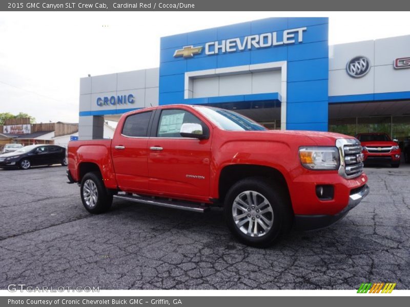 Cardinal Red / Cocoa/Dune 2015 GMC Canyon SLT Crew Cab