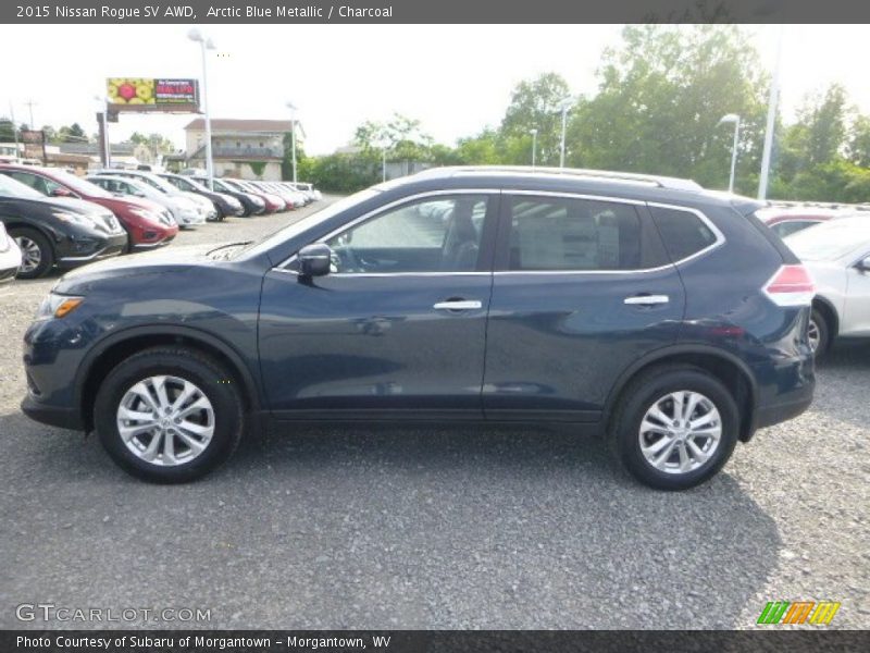 Arctic Blue Metallic / Charcoal 2015 Nissan Rogue SV AWD