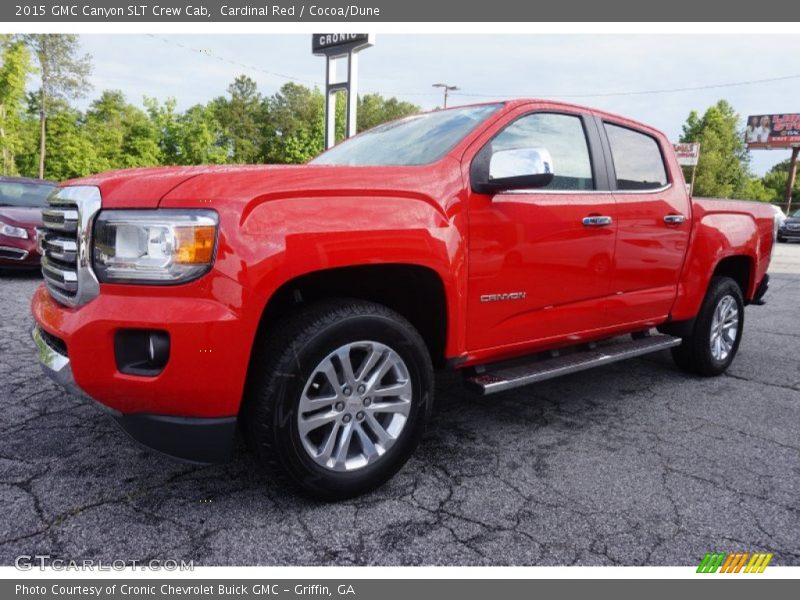 Cardinal Red / Cocoa/Dune 2015 GMC Canyon SLT Crew Cab