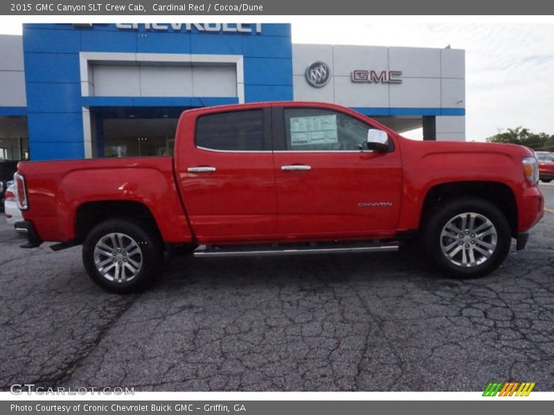 Cardinal Red / Cocoa/Dune 2015 GMC Canyon SLT Crew Cab